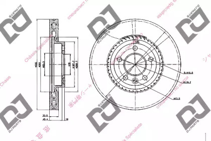 Тормозной диск DJ PARTS BD1850